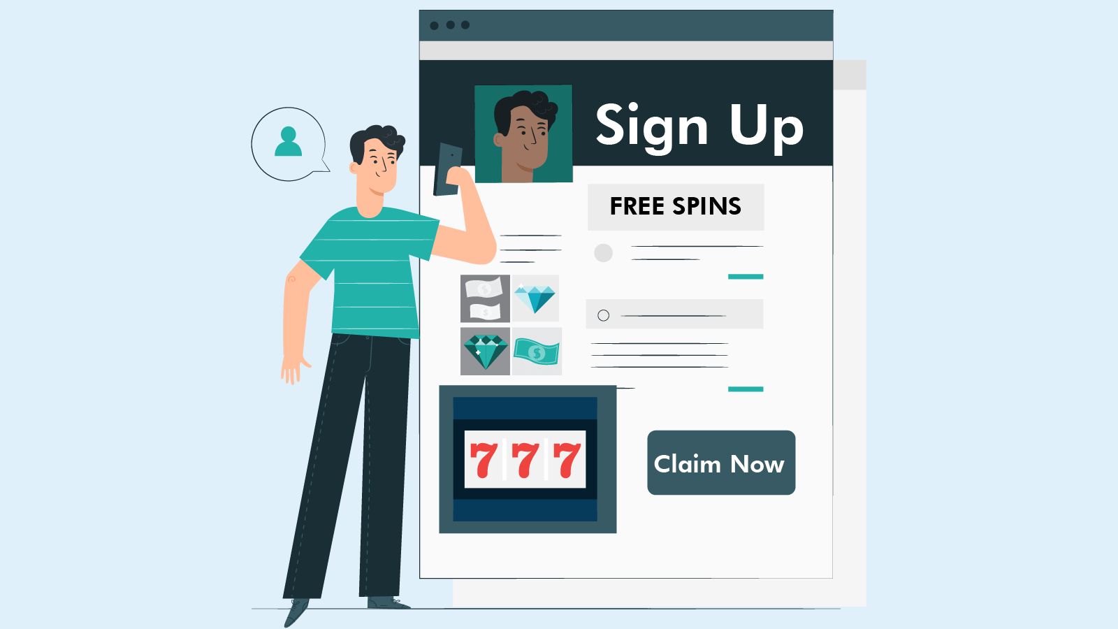 How to claim free spins on sign up