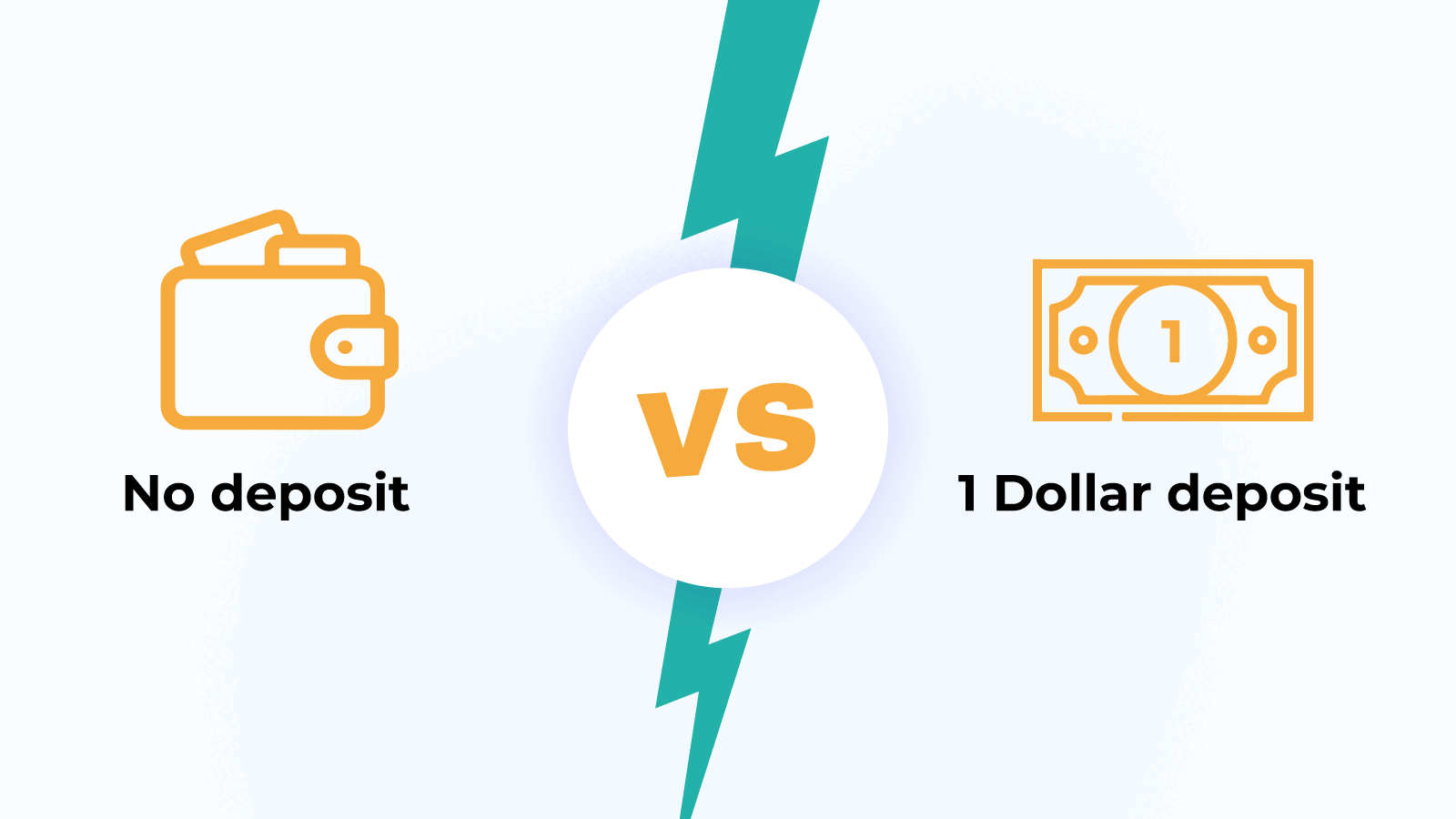 No deposit versus 1 dollar deposit casinos