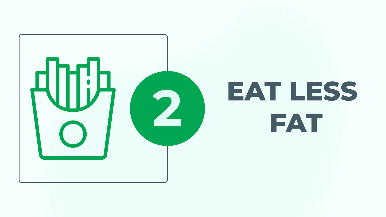 Eat less fat