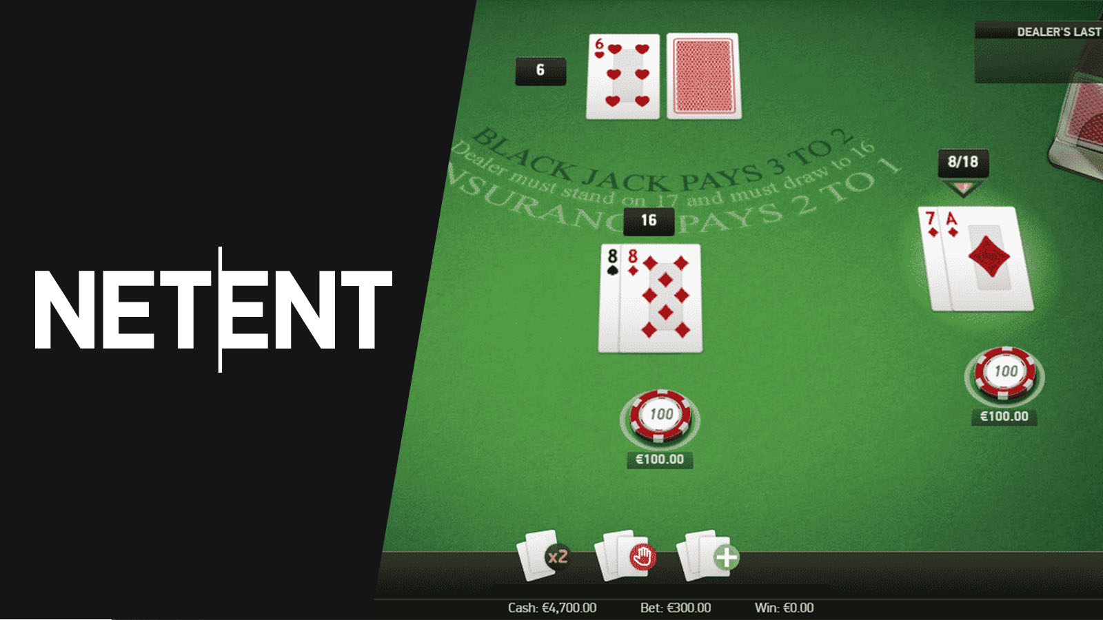 Vegas Blackjack by NetEnt Live