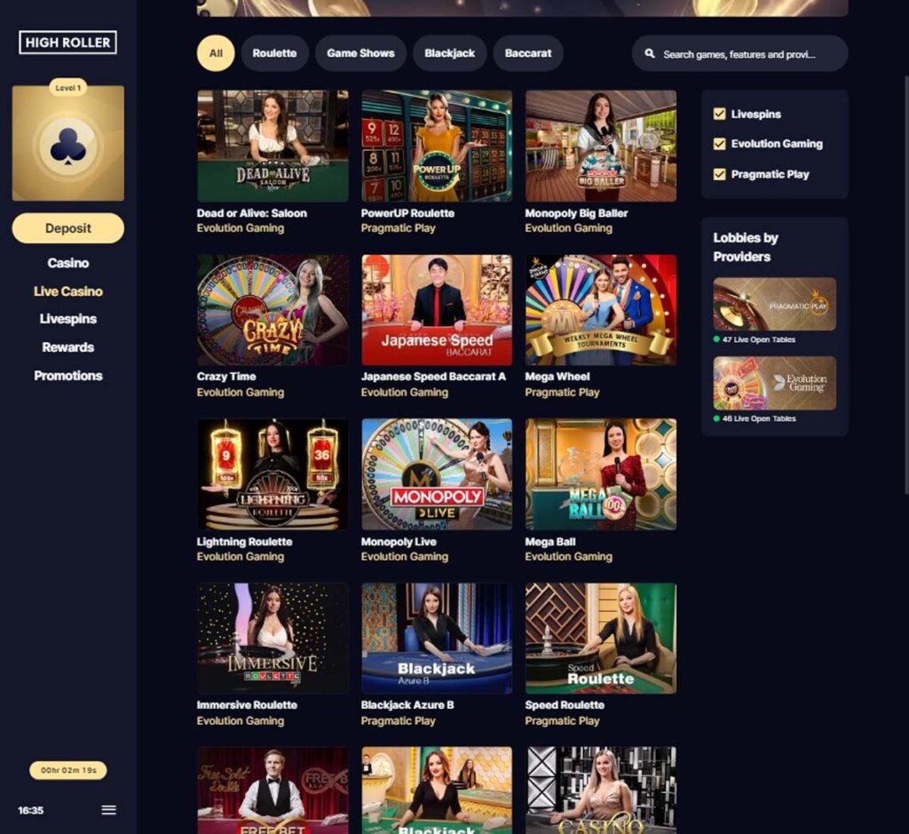 high-roller-casino-desktop-preview-live-casino