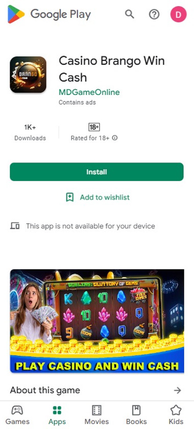 brango-Casino-mobile-app-android-homepage