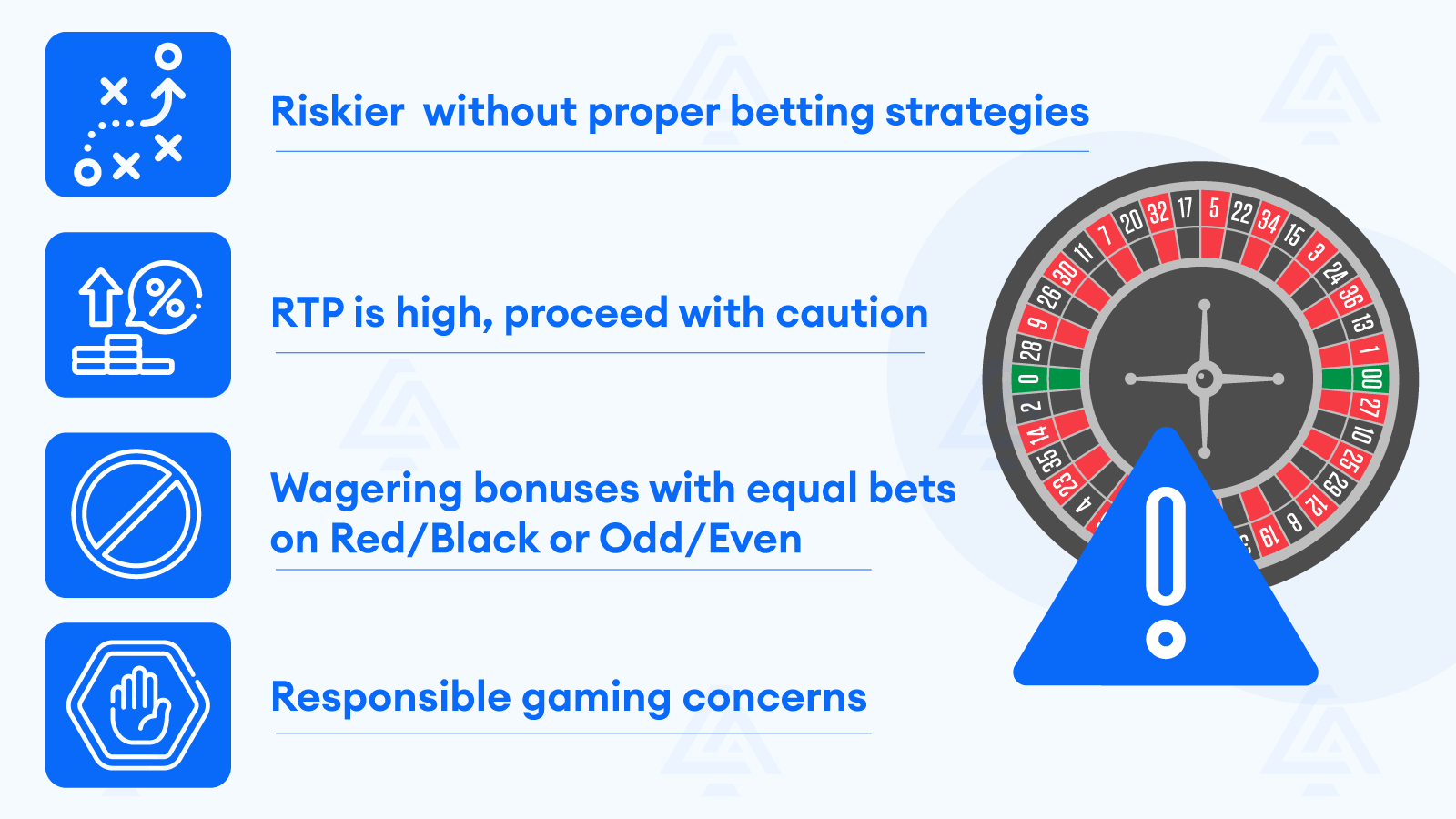 4 things to watch out for - American Roulette