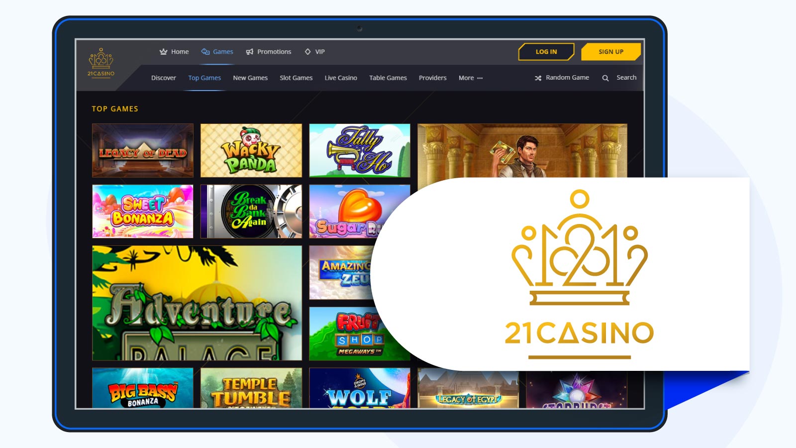 21 Casino -$10 no deposit bonus review