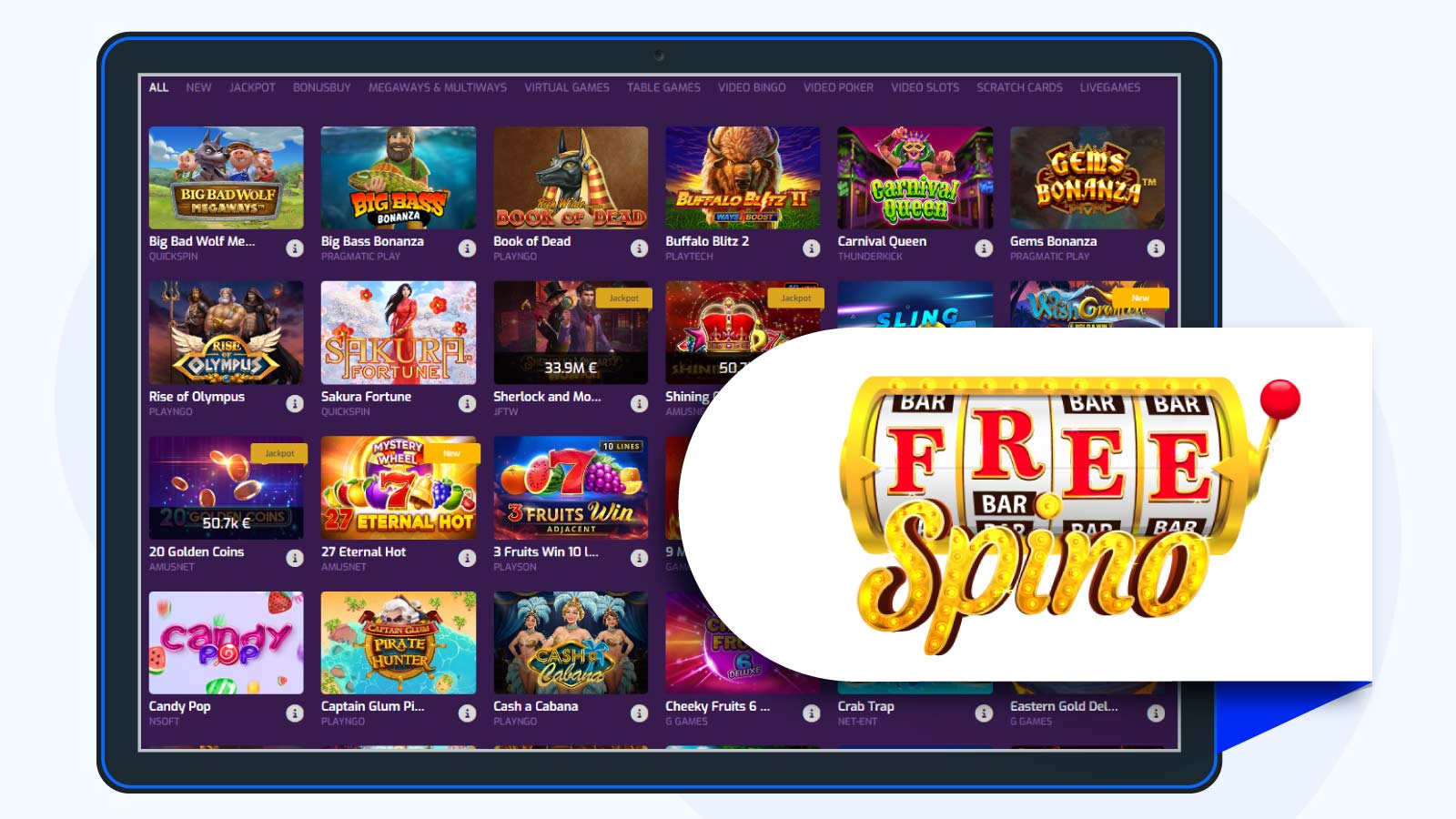 FreeSpino number 2 pokie site for New Zealand