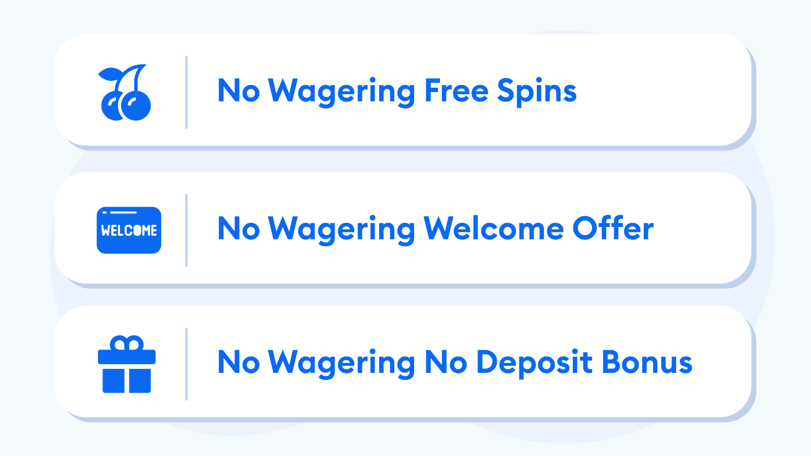Top-No-Wagering-Casino-Bonus-Types