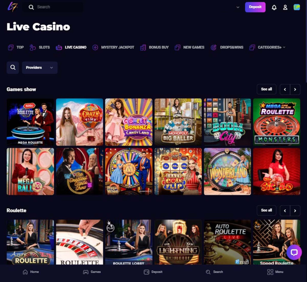 lucky7even-casino-desktop-preview-live-casino