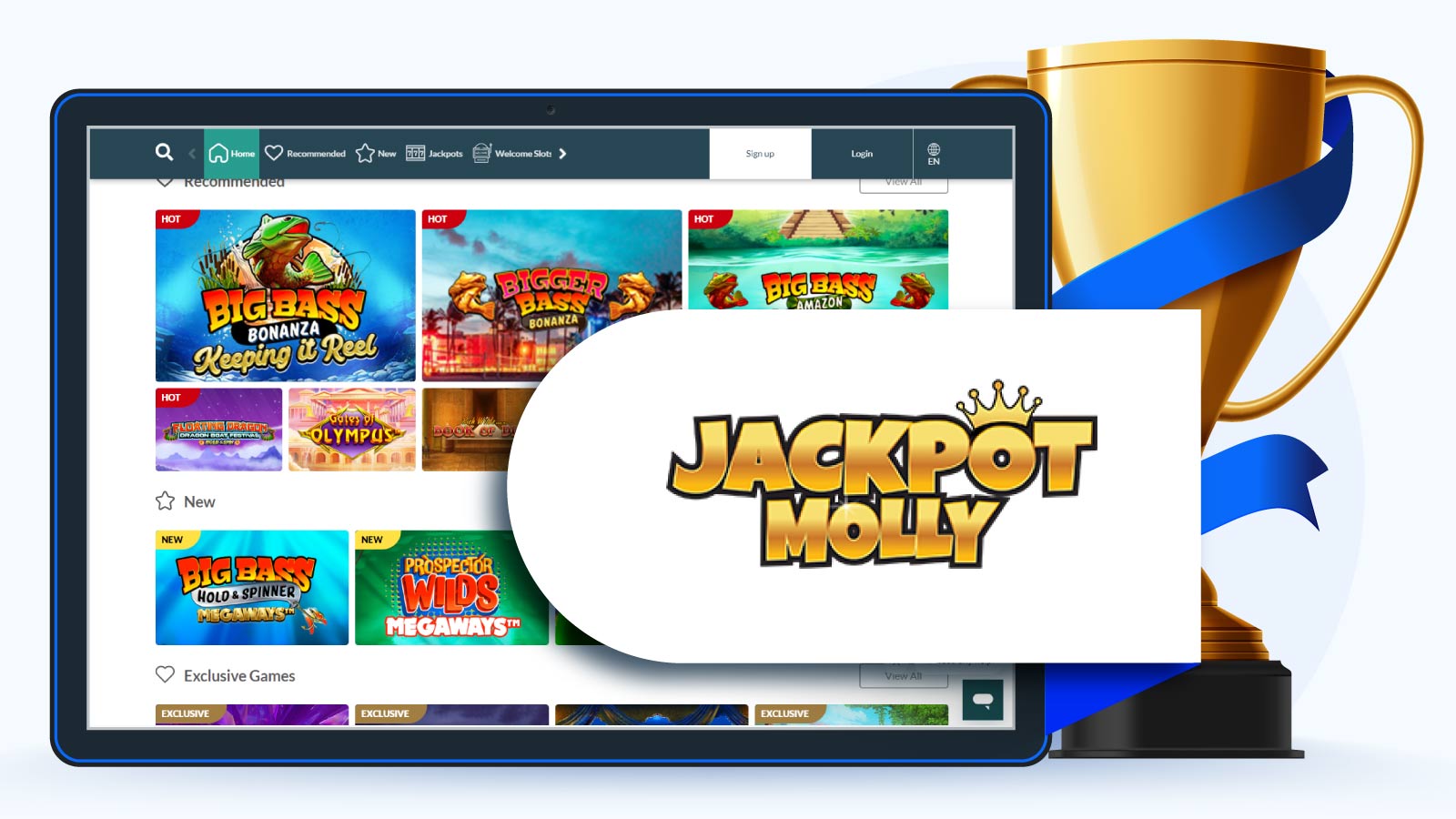 Jackpot Molly Casino 200% Deposit Bonus