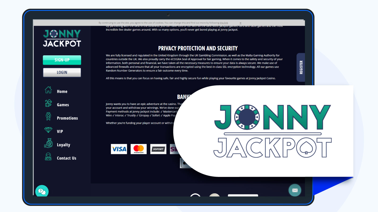 Jonny Jackpot Casino – Latest same day casino for game variety