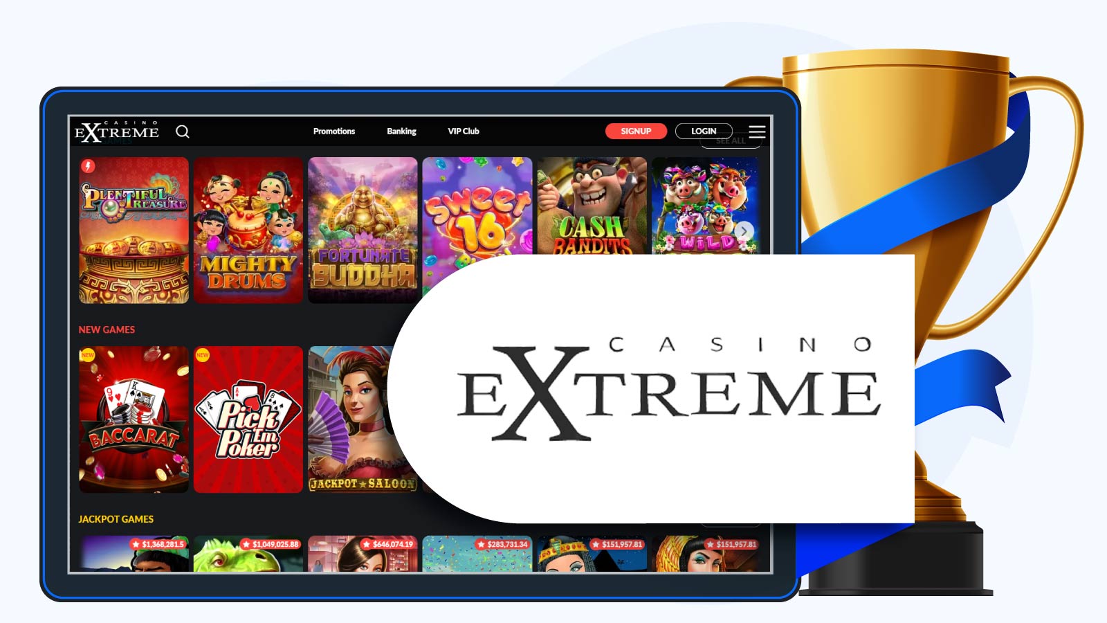 Casino Extreme 200% Deposit Bonus