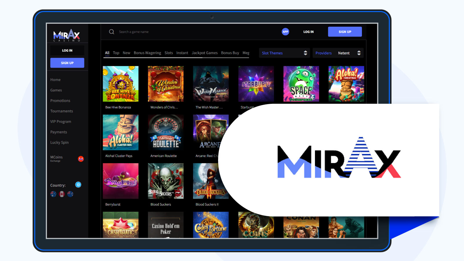 Mirax Casino Best NetEnt Casino for Crypto