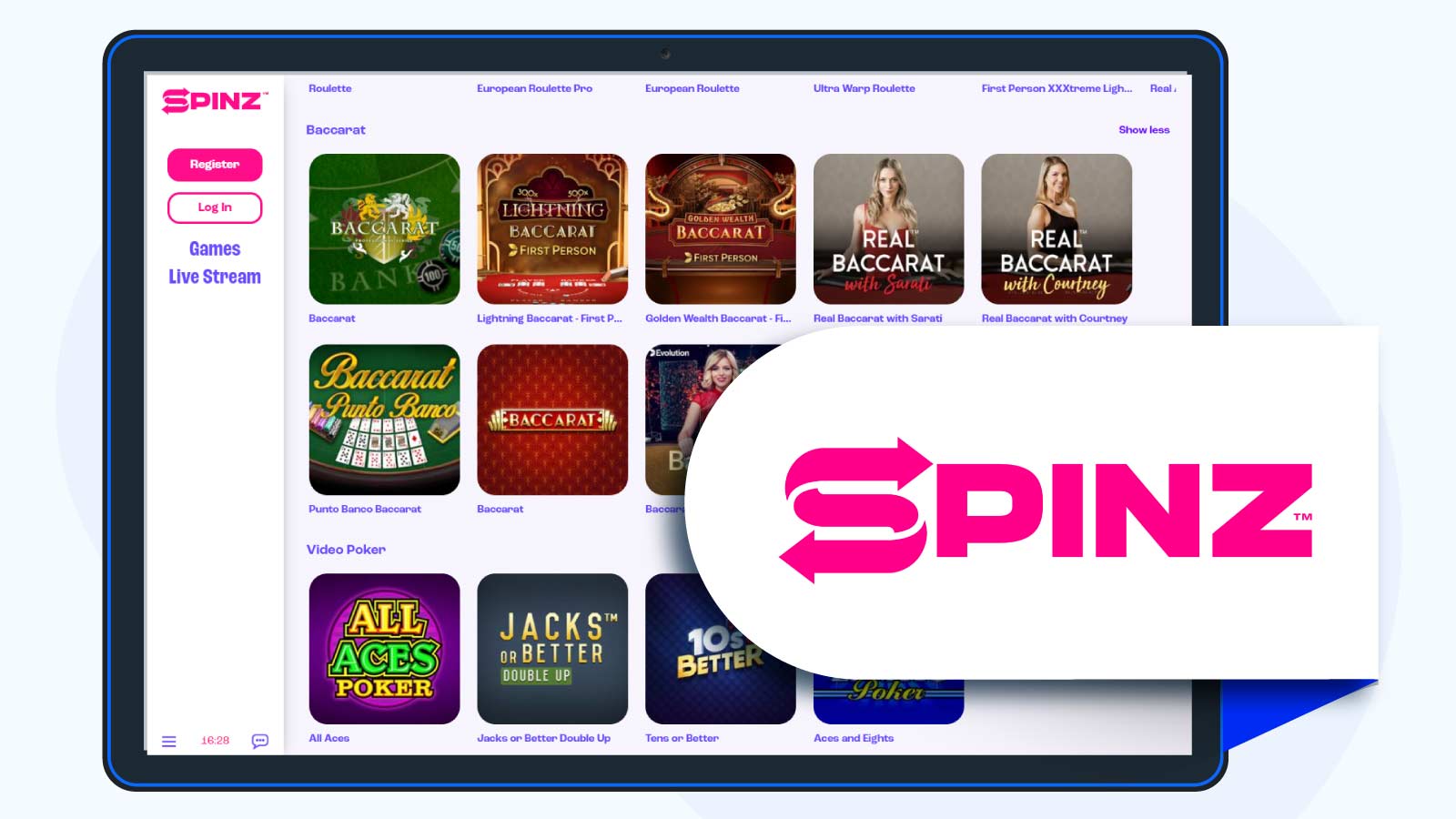 Spinz Casino Casino of the Month for Best Online Baccarat Casino in New Zealand