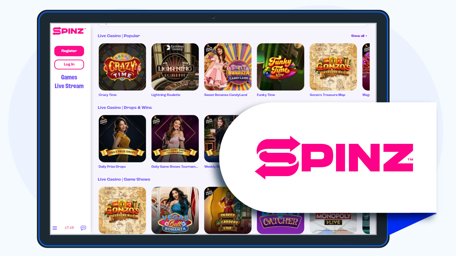 Spinz Casino Most Balanced Betting Limits