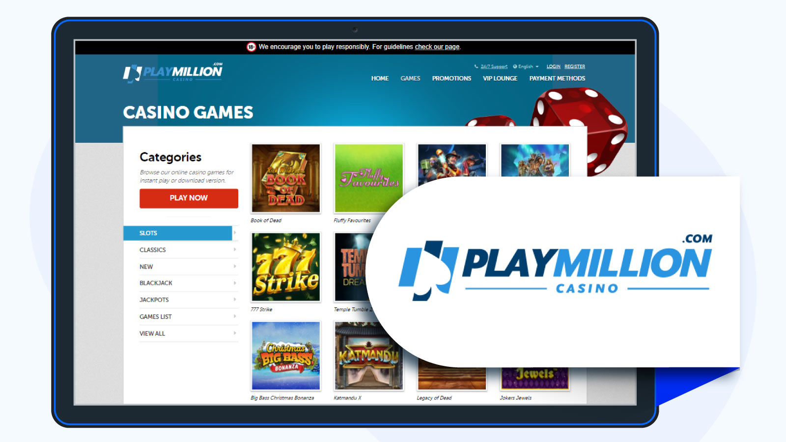 Play-Million-Casino-Smaller-wagering-for-the-same-price