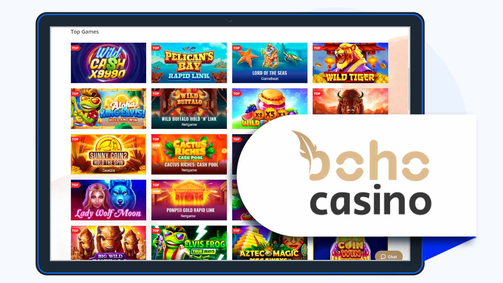 Best no deposit bonus for rare slots $5 as 20 Spins on Cleopatra’s Gems at Boho Casino