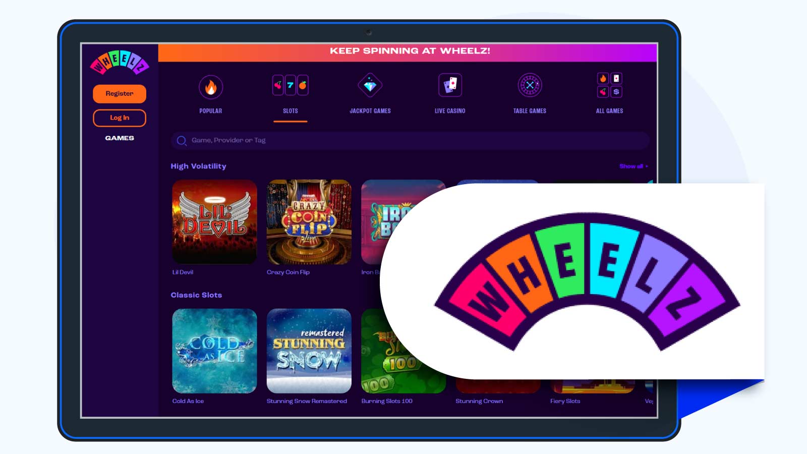 Easiest Wagering for a No Deposit Bonus $2 as 20 Slot Spins at Wheelz Casino