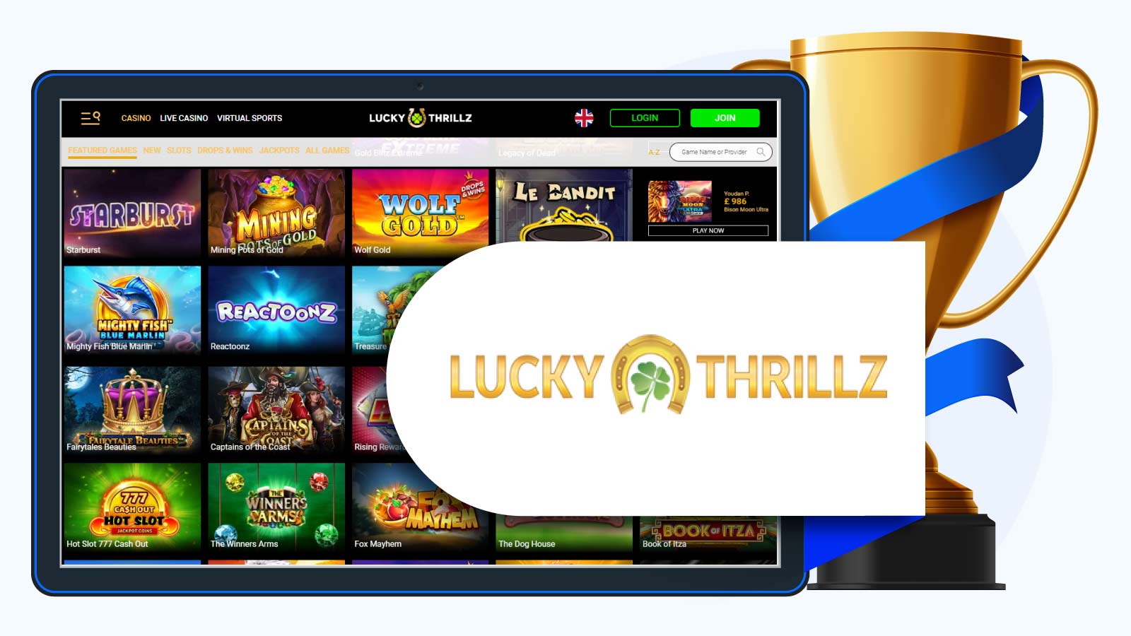 Overall-Best-100%-Deposit-Match-Bonus-Lucky-Thrillz-Casino