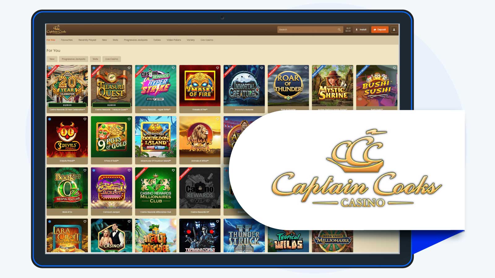 Captain Cooks Casino - NZ Players' Favorite Pragmatic Play Casino
