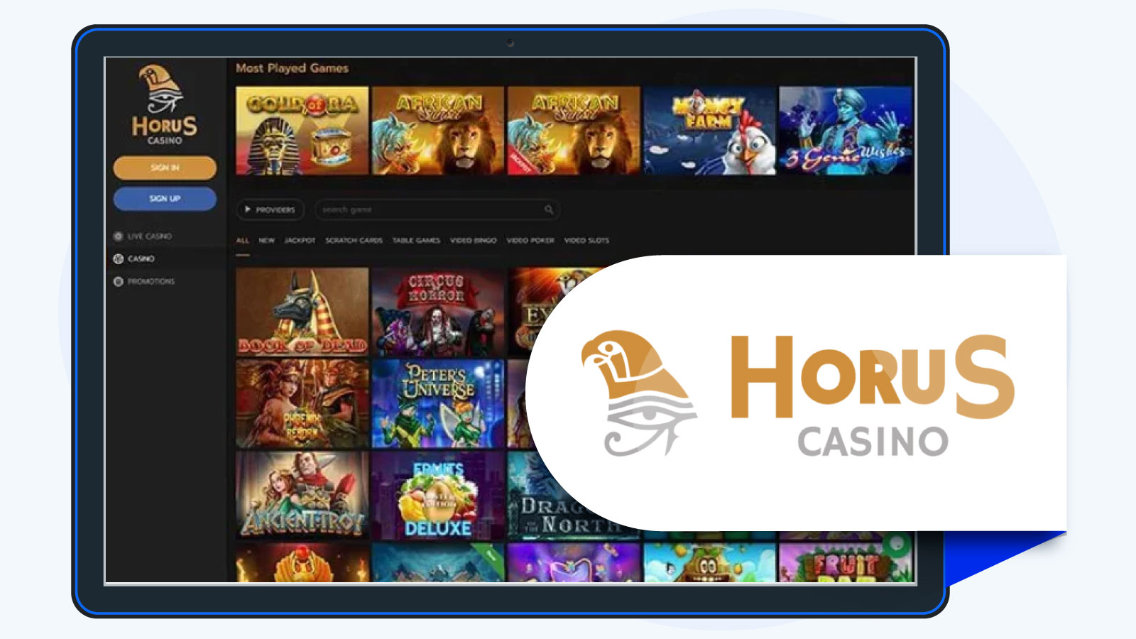 Horus Casino - Pragmatic Play Casino Runner-Up
